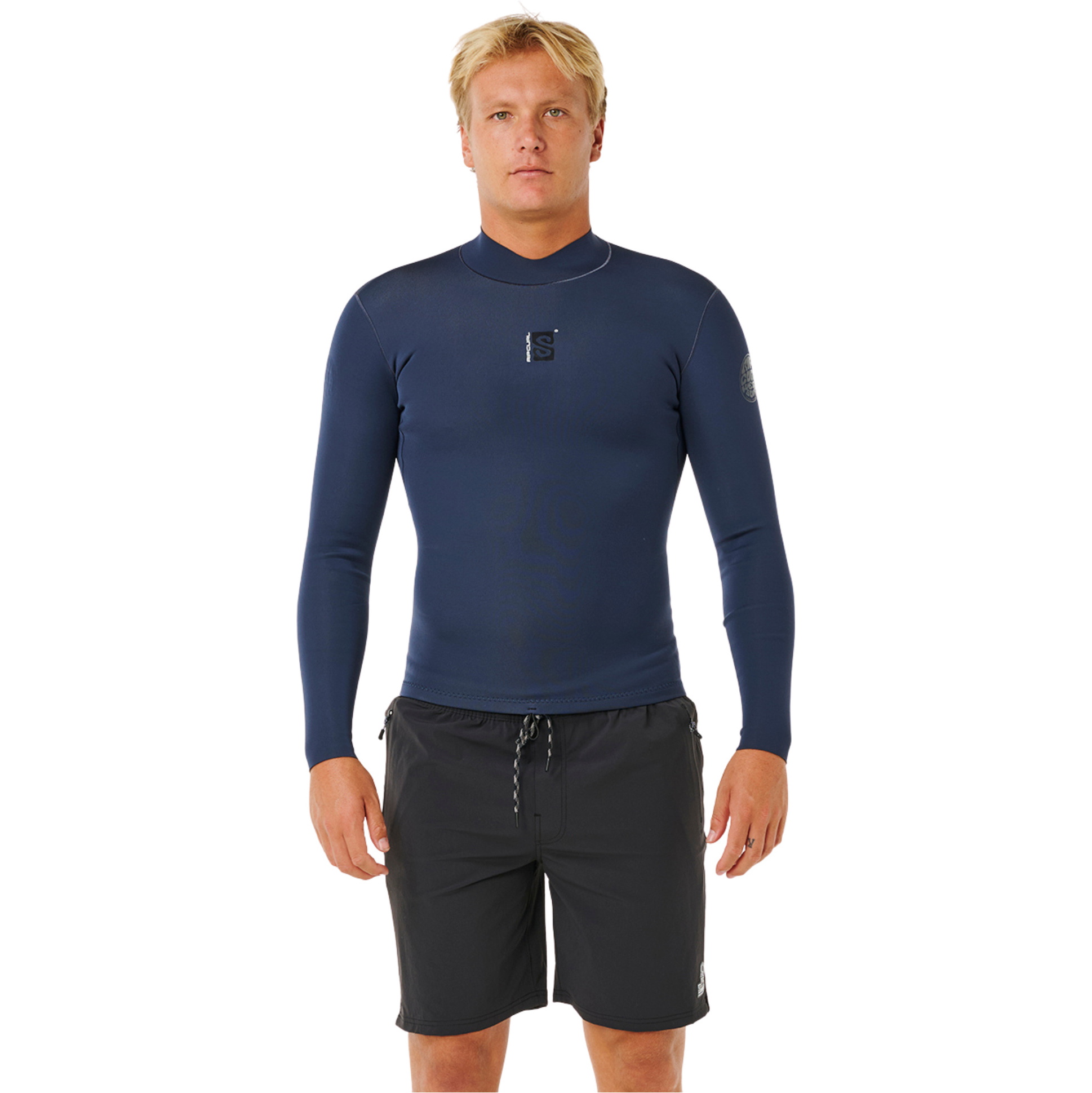 2026 Rip Curl Mens Dawn Patrol 1.5mm Reversible Long Sleeve Jacket 12RMWJ - Navy